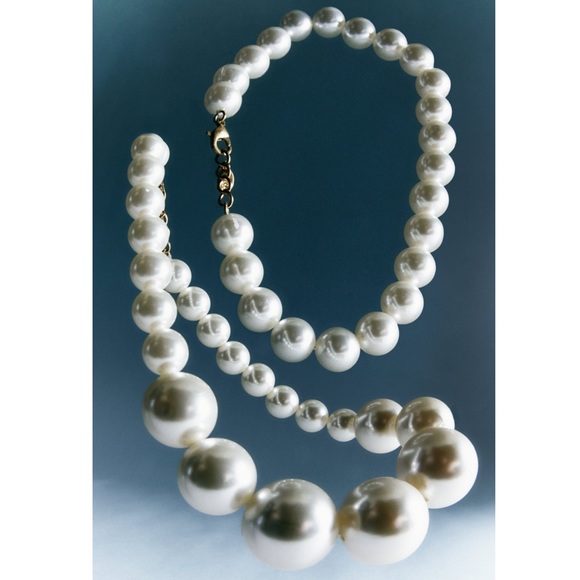 Zara DOUBLE PEARL NECKLACE - Picture 7 of 16